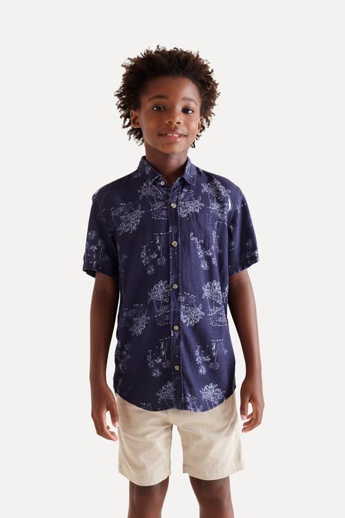 Camisa Mini Sm Full Print Hawaian Dream