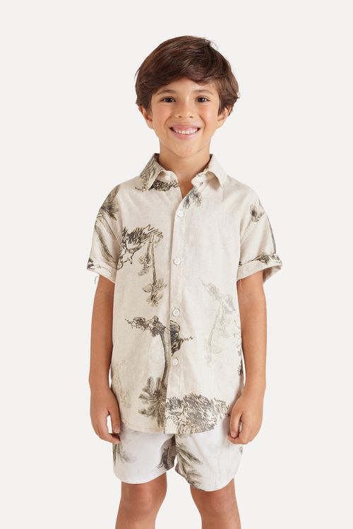 Camisa Mini Estampa Vintage Rio