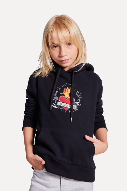 Hoodie Mini Moletom Pica Pau De Fogo