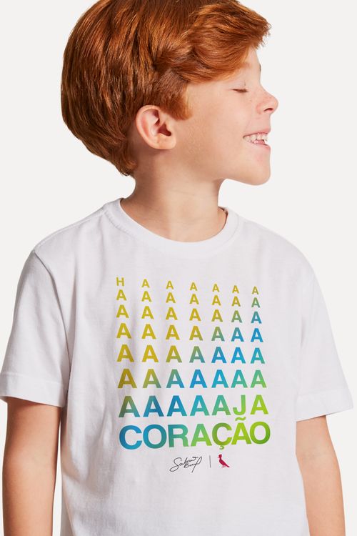 Camiseta Mini Galvao Haja Coracao