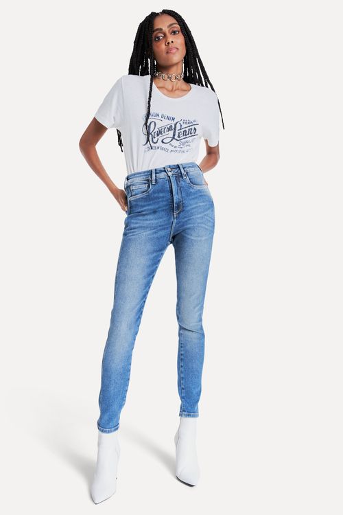 Calca Jeans  Skinny Nicky High Blue