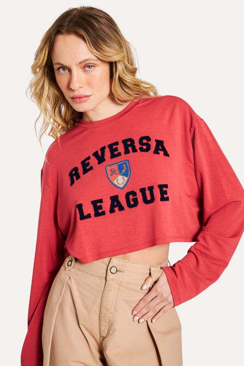 Blusa Malha Reversa League