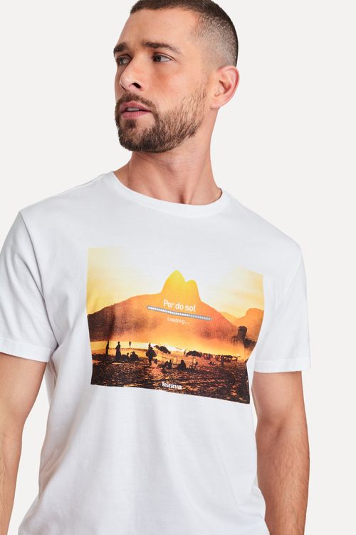 Camiseta Estampada Sunset Loading Abr