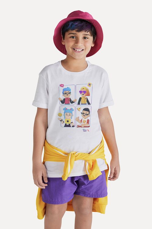Camiseta Mini Personagens Pk Xd