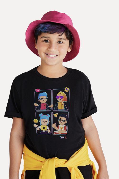 Camiseta Mini Personagens Pk Xd