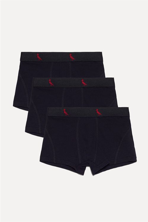 Kit de Cueca Boxer Mini Preta