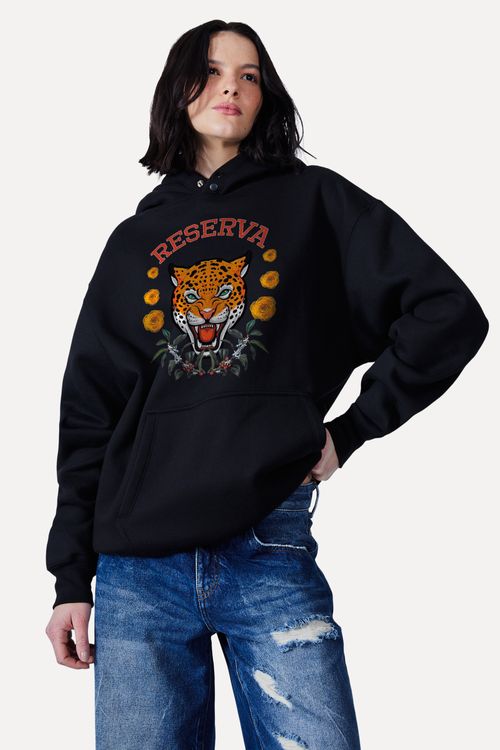 Hoodie Moletom Reversa Onca Ondemand