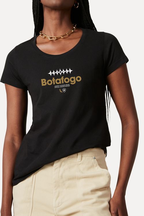 Camiseta Fem Estampada Ofp Botafogo