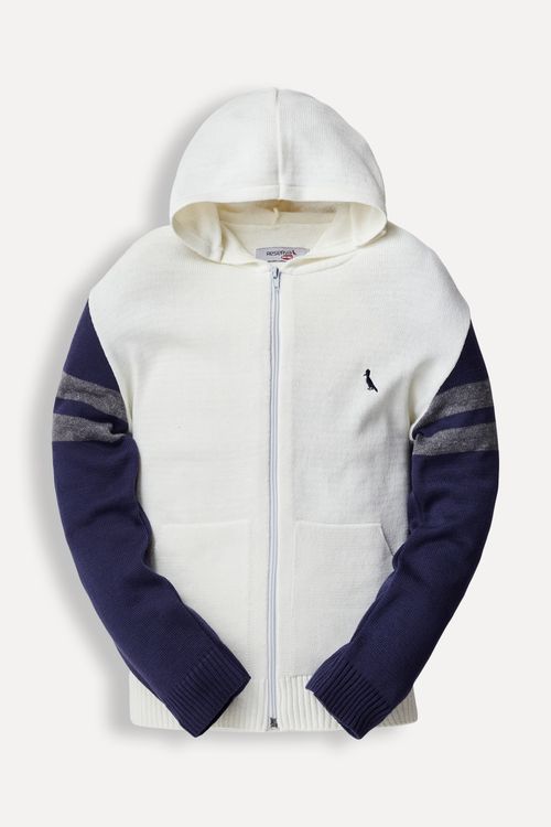 Hoodie Mini Tricot Listra Manga