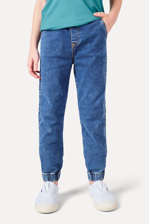 Calca Mini Jeans Jogger