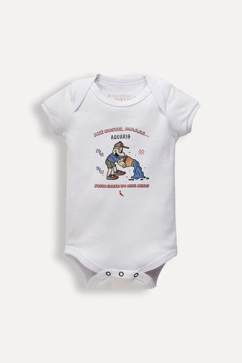 Body Bb Estampa Aquario