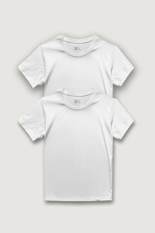 KIT 2 CAMISETAS BÁSICA BRANCA RESERVA