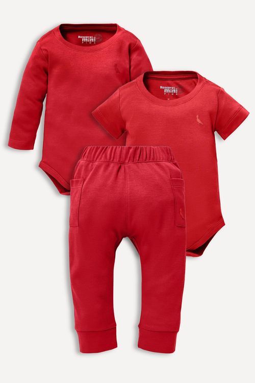 Kit Baby Pima Vermelho
