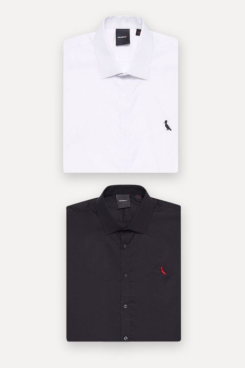 KIT 2 CAMISAS OXFORD STRETCH CORES